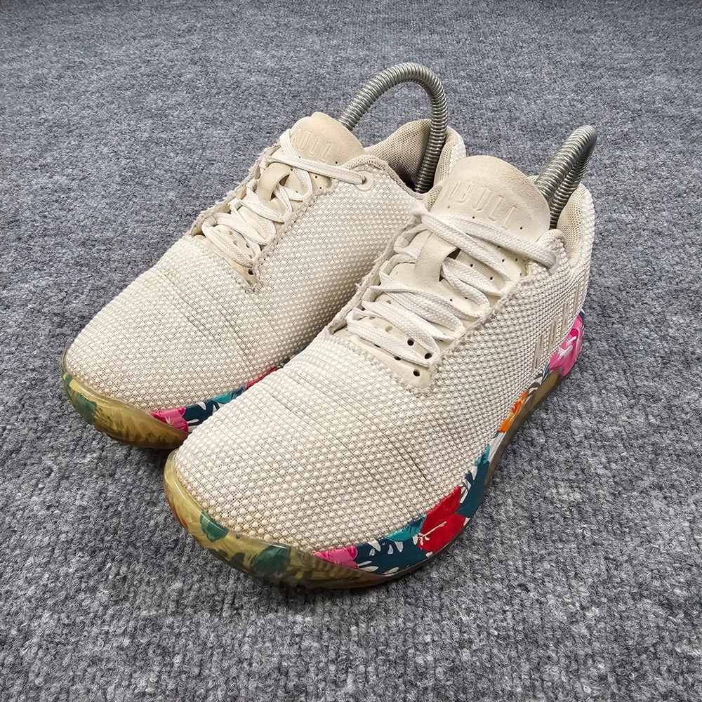 NOBULL Outwork Trainer Sand Beige Floral Cross-Training Shoes M5.5 / W7 (23.5CM)